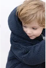 Tartine & Chocolat Tartine et Chocolat - omkeerbare marine blauwe pofjas