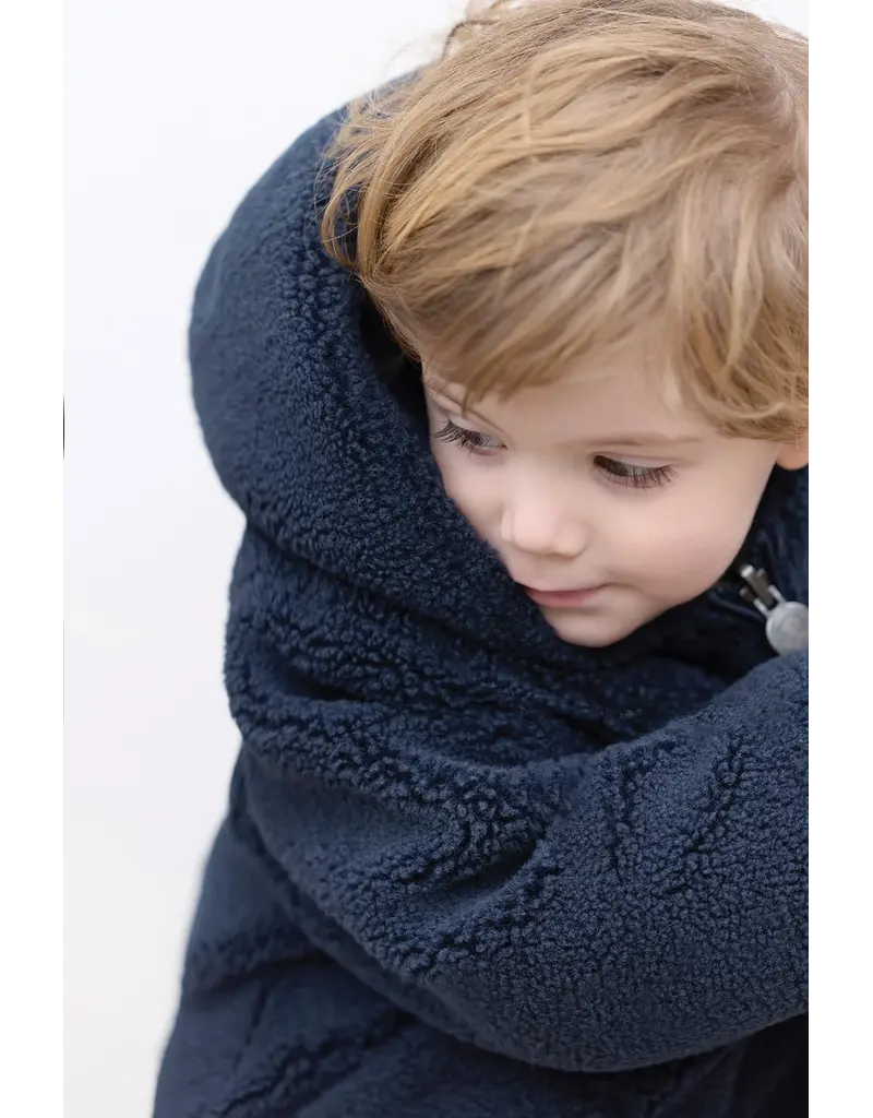 Tartine & Chocolat Tartine et Chocolat - omkeerbare marine blauwe pofjas