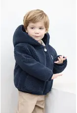 Tartine & Chocolat Tartine et Chocolat - omkeerbare marine blauwe pofjas