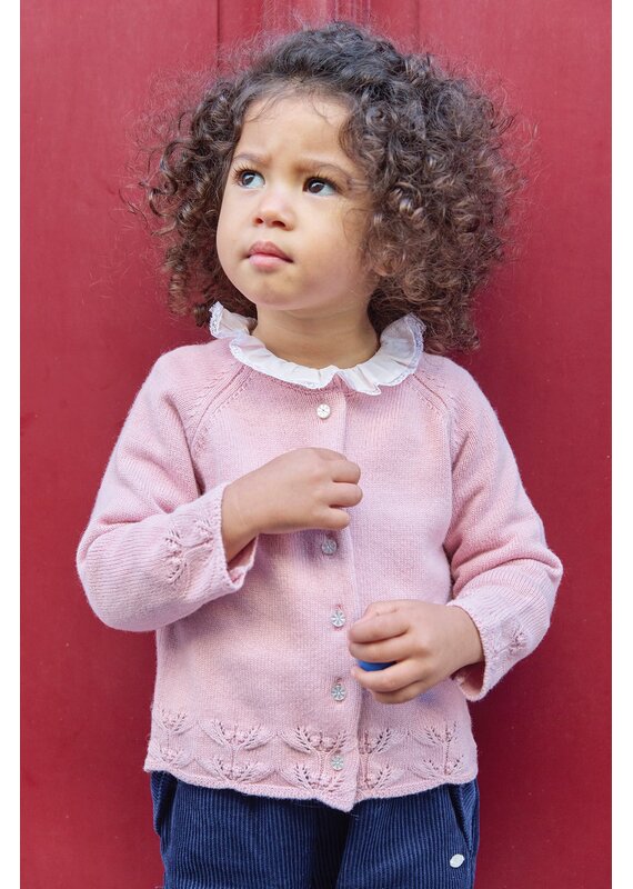Tartine & Chocolat Tartine-roze cardigan