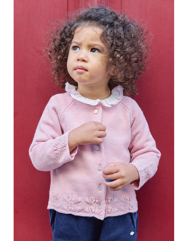 Tartine & Chocolat Tartine-roze cardigan