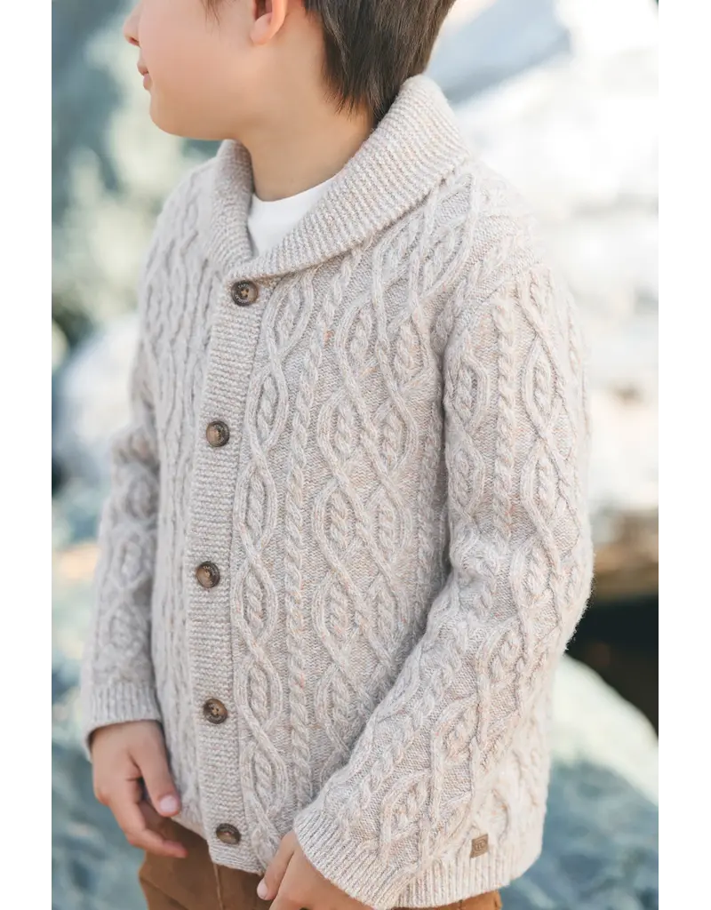 Tartine & Chocolat Tartine et Chocolat - gebreide trui met kabelpatroon