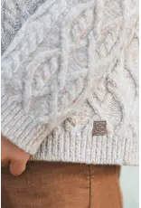 Tartine & Chocolat Tartine et Chocolat - gebreide trui met kabelpatroon