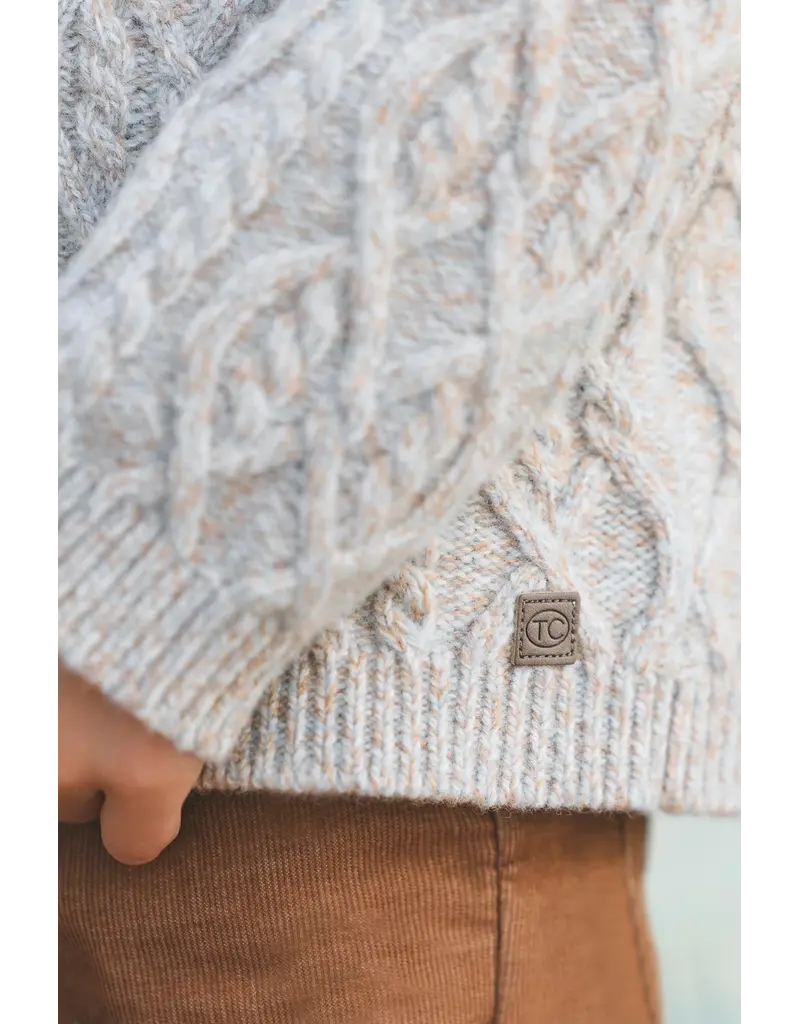 Tartine & Chocolat Tartine et Chocolat - gebreide trui met kabelpatroon