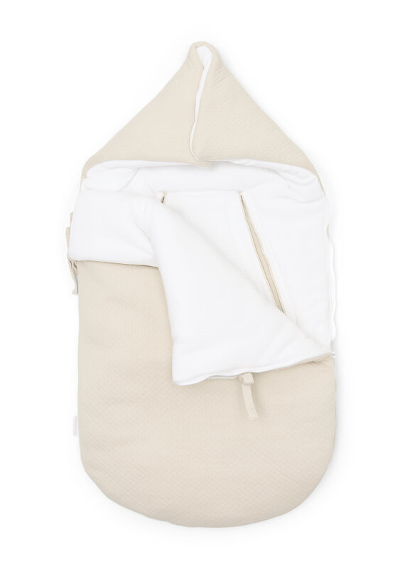 Poetree Kids Poetree - engelnest/voetenzak met 3/5 puntsgordel - little voyager (sand)