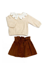 Barcellino rokje met bloes hefst kraag