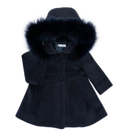 Barcellino Barcellino - jas met afneembare kap faux  fur