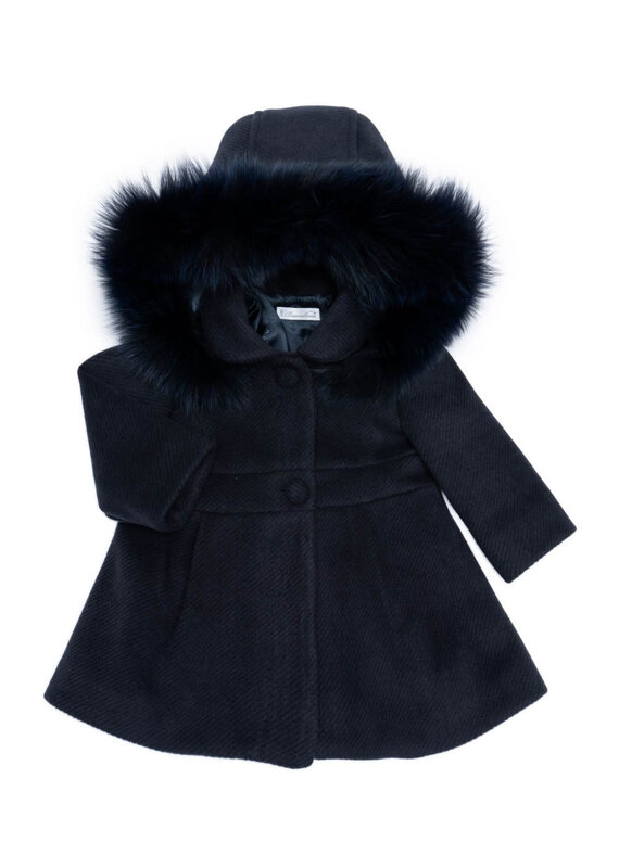 Barcellino Barcellino - jas met afneembare kap faux  fur