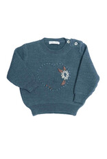 Barcellino Barcellino - Trui blauw met hartborduring