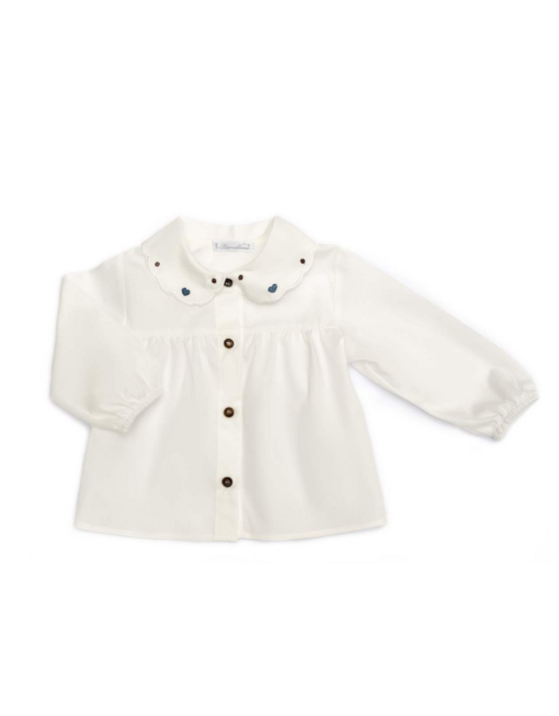 Barcellino Barchellino - hemd met kraag hartjes