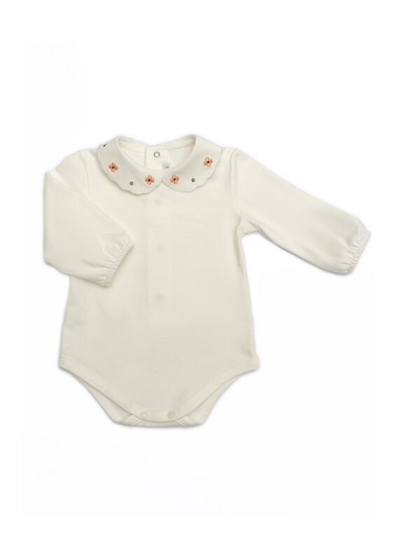 Barcellino body met bloemen kraag