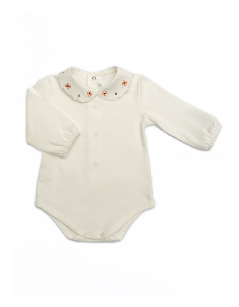 Barcellino Barcellino: body met bloemen kraag