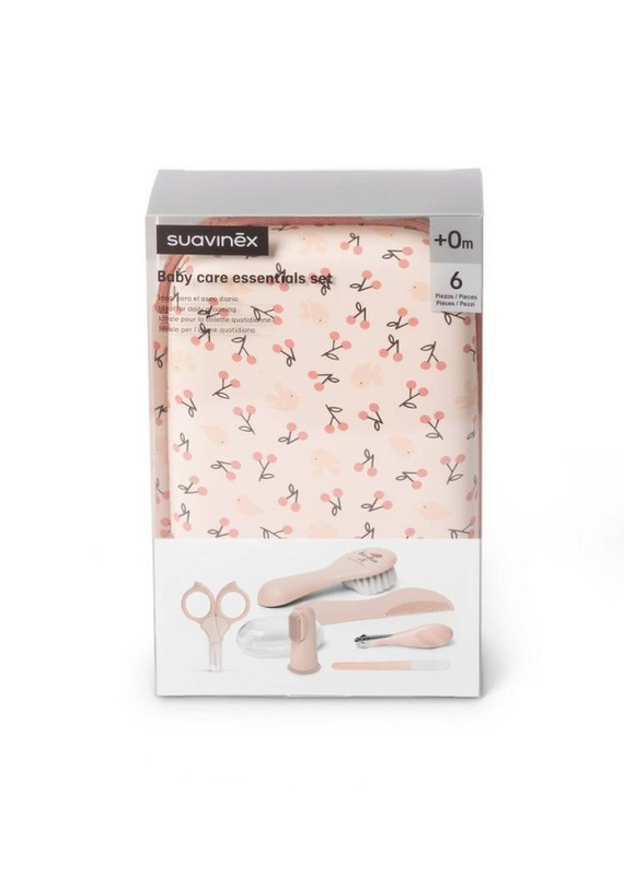 suavinex suavinex  - Baby care essentials set birdies roze