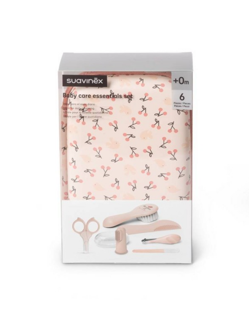 suavinex suavinex  - Baby care essentials set birdies roze