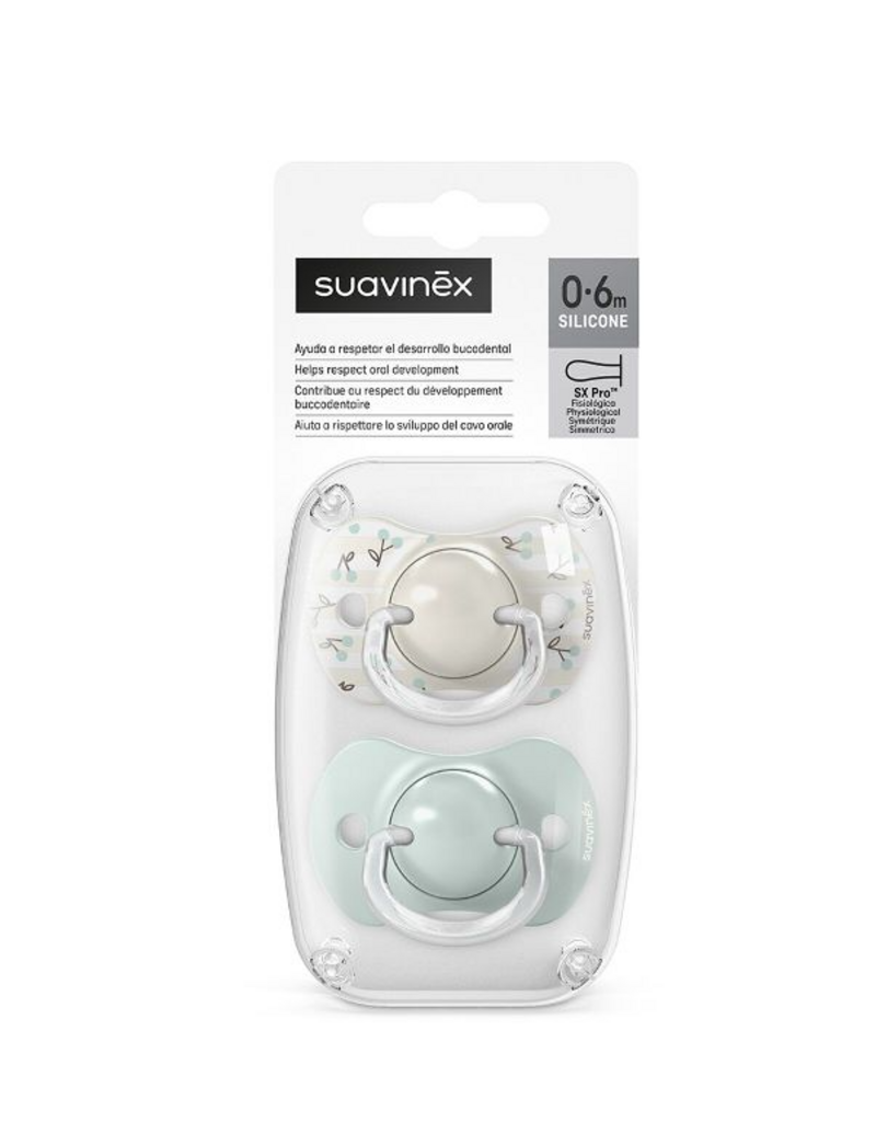 suavinex Sauvinex - set van 2 fopspenen birdies green