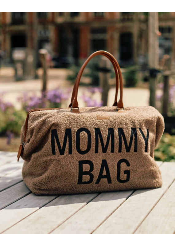Childhome Mommy bag teddy zacht bruin