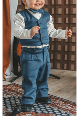 Your Wishes Your Wishes- broek recht-donkerblauw-Stagger