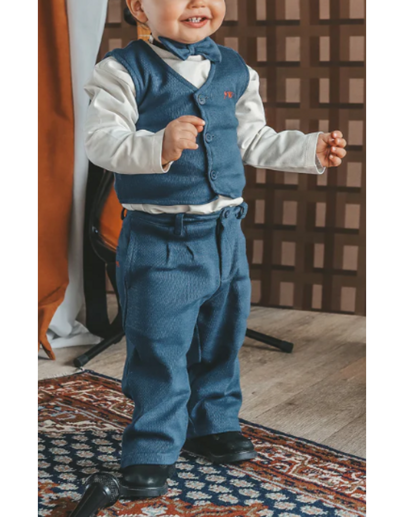 Your Wishes Your Wishes- broek recht-donkerblauw-Stagger