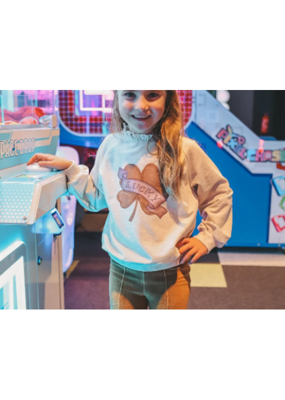 Your Wishes Your wishes -  trui lucky met opstaande kraag