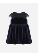 Patachou Patachou - Velours feestjurk - Marine