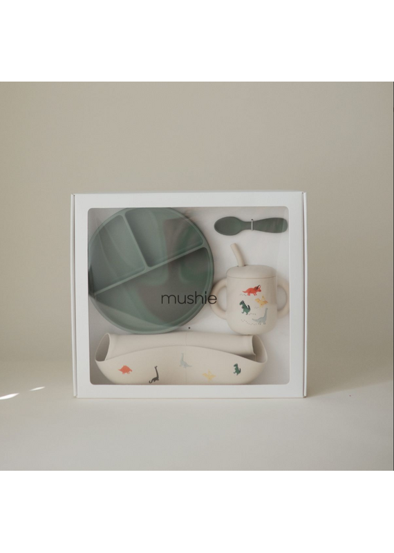 Mushie Mushie - silicone eetset dino