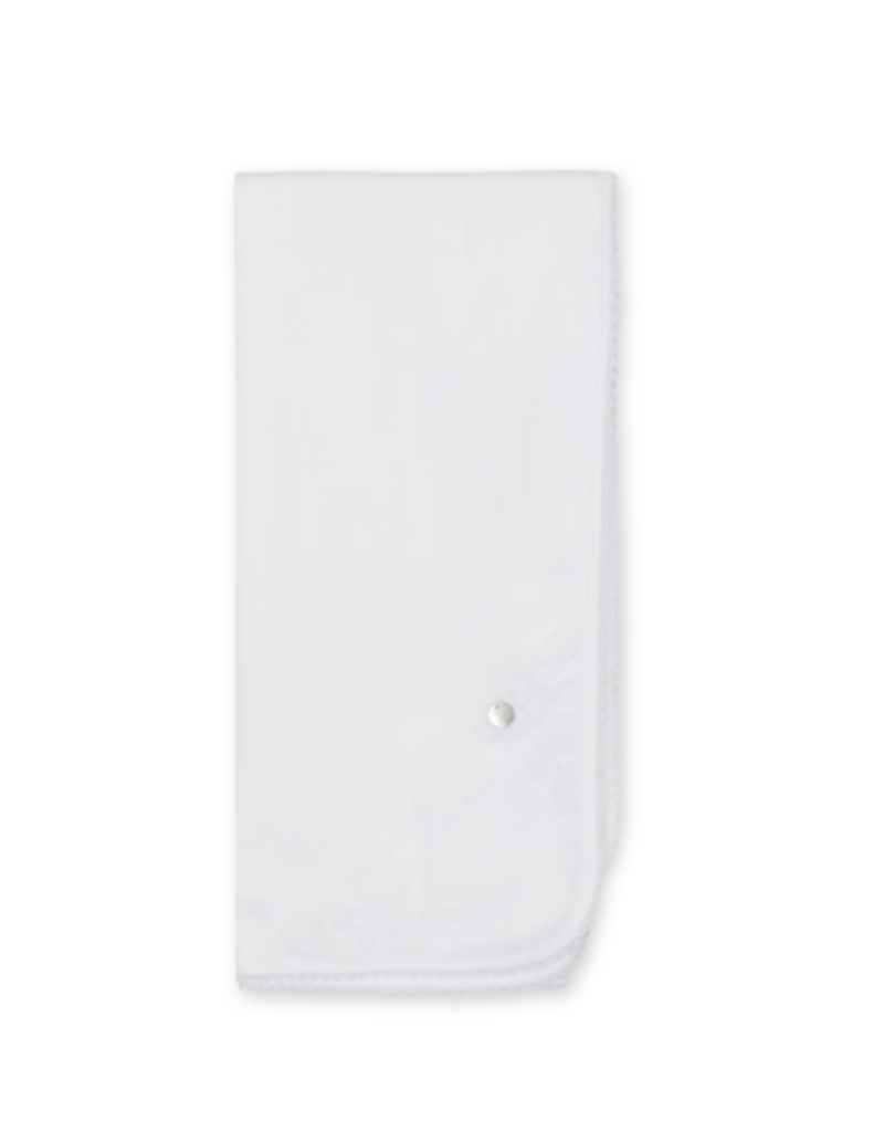 Baby Gi Baby Gi - dekentje wit met kant