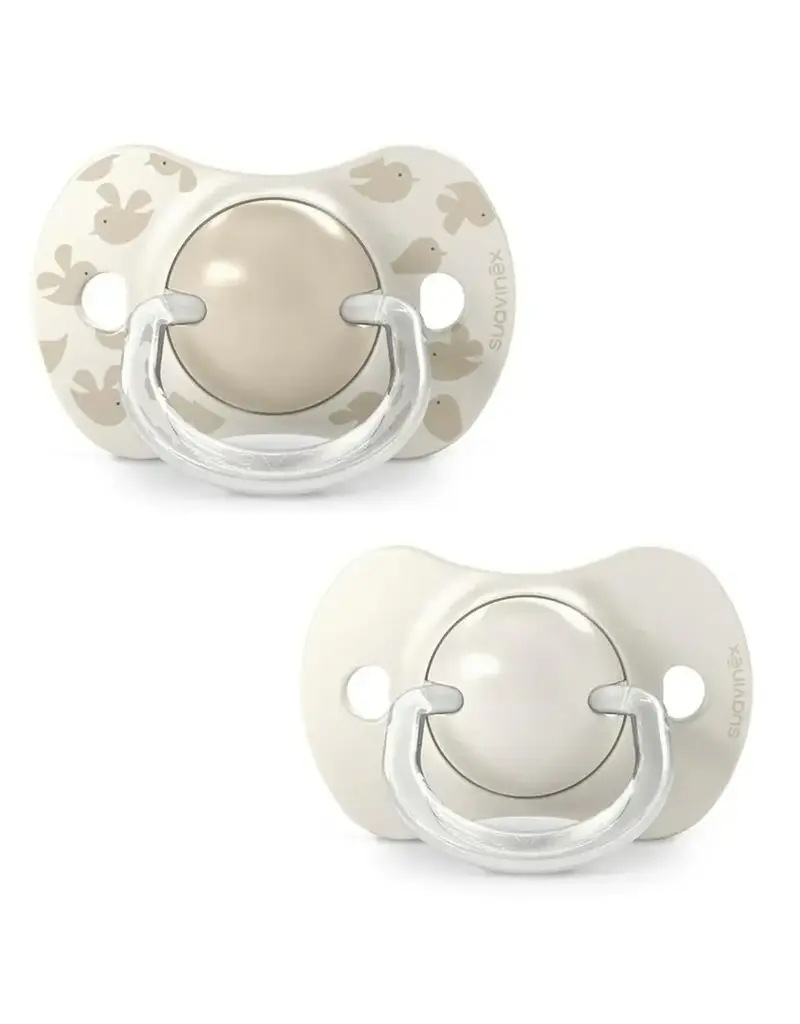 suavinex Suavinex - set van 2 fopspenen birds beige