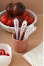 Set  4 lepels 1ste leeftijd cotton candy/barbe à papa