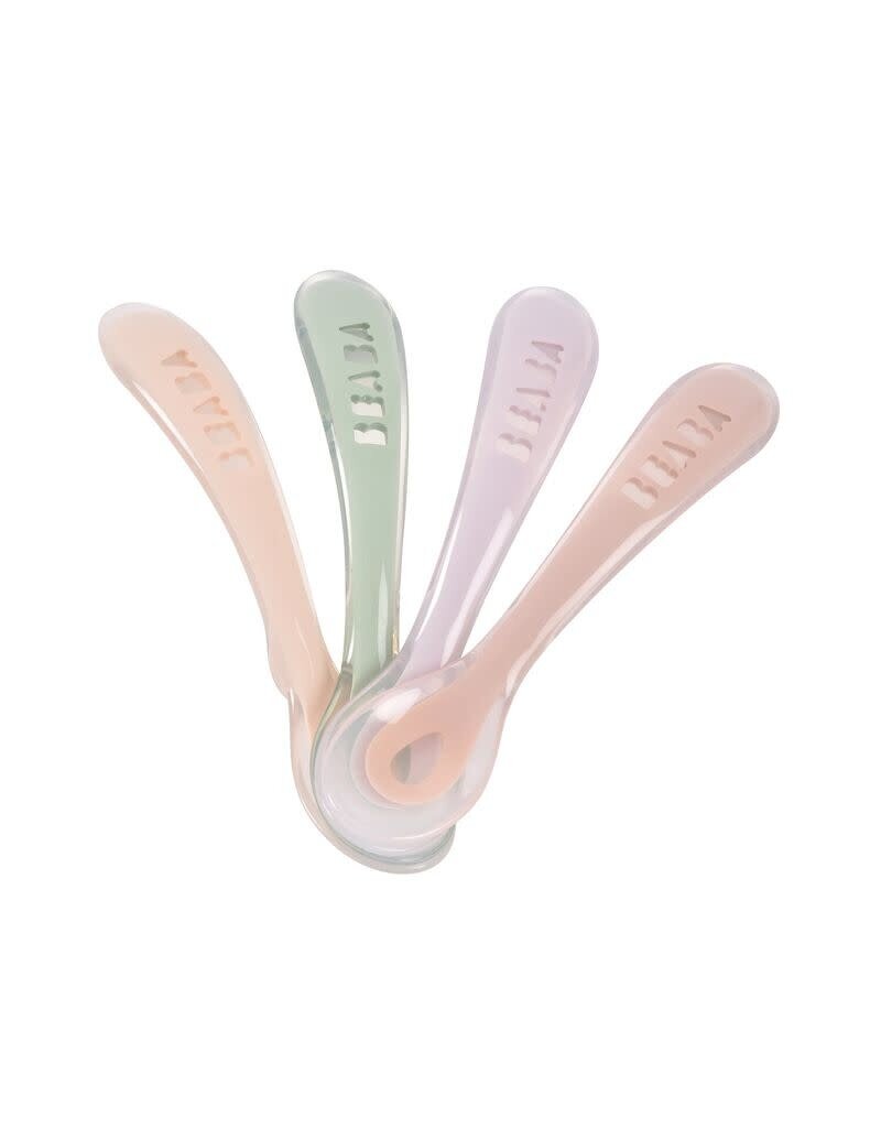 Set  4 lepels 1ste leeftijd cotton candy/barbe à papa