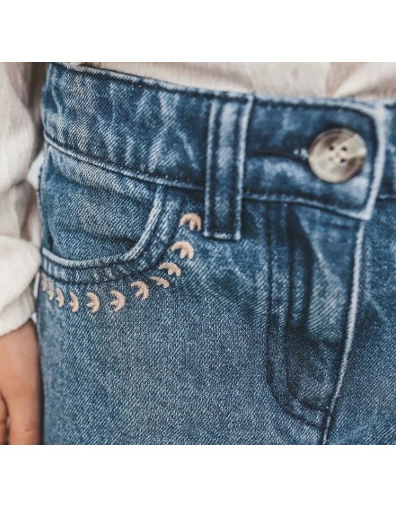 Your Wishes Your wishes-wide leg jeans-ethnic flower