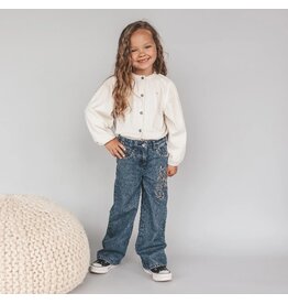 Your Wishes Your wishes-wide leg jeans-ethnic flower