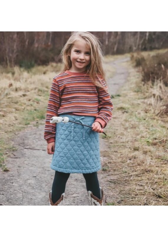 Your Wishes Quilted rok - denim