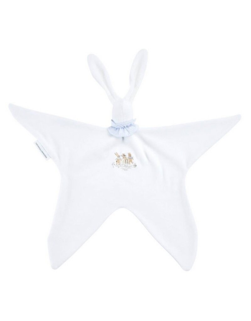 Théophile & Patachou Théophile et Patachou - Doudou fluweel geborduurd  blue garden party