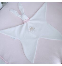 Théophile & Patachou Théophile et Patachou - Doudou fluweel geborduurd  pink garden party