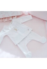 Théophile & Patachou Théophile et Patachou - Tweedelig kruippakje velours - pink garden party