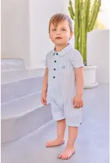 Tartine & Chocolat Tartine et chocolat- zomerkruippakje-wit/lichtblauw streepje