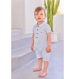 Tartine & Chocolat Tartine et chocolat- zomerkruippakje-wit/lichtblauw streepje