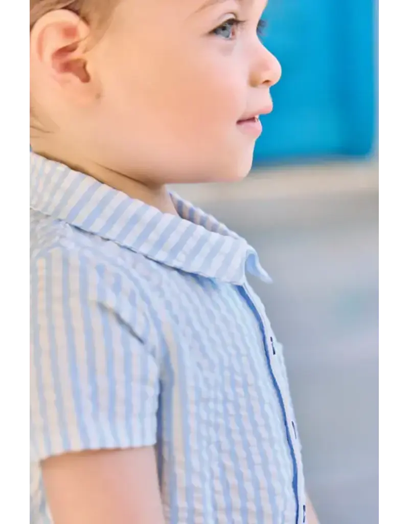 Tartine & Chocolat Tartine et chocolat- zomerkruippakje-wit/lichtblauw streepje