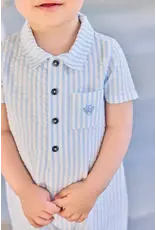 Tartine & Chocolat Tartine et chocolat- zomerkruippakje-wit/lichtblauw streepje