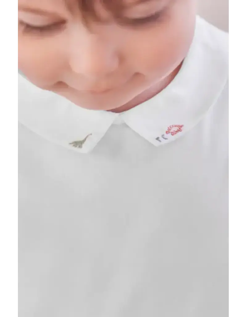 Tartine & Chocolat Tartine et chocolat- body-kraagje dino's-wit