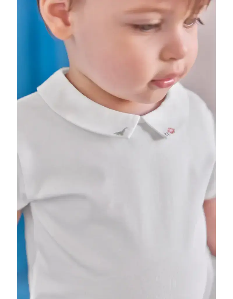 Tartine & Chocolat Tartine et chocolat- body-kraagje dino's-wit