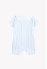 Tartine & Chocolat Tartine et chocolat- zomerkruippakje-wit/lichtblauw streepje-klein kraagje