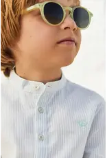 Tartine & Chocolat Tartine et Chocolat-hemdje met paterskraag-zachtgroen gestreept