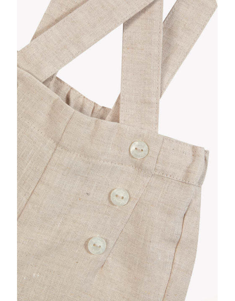 Tartine & Chocolat Tartine et Chocolat-Linnen salopet-kort- knoopjes