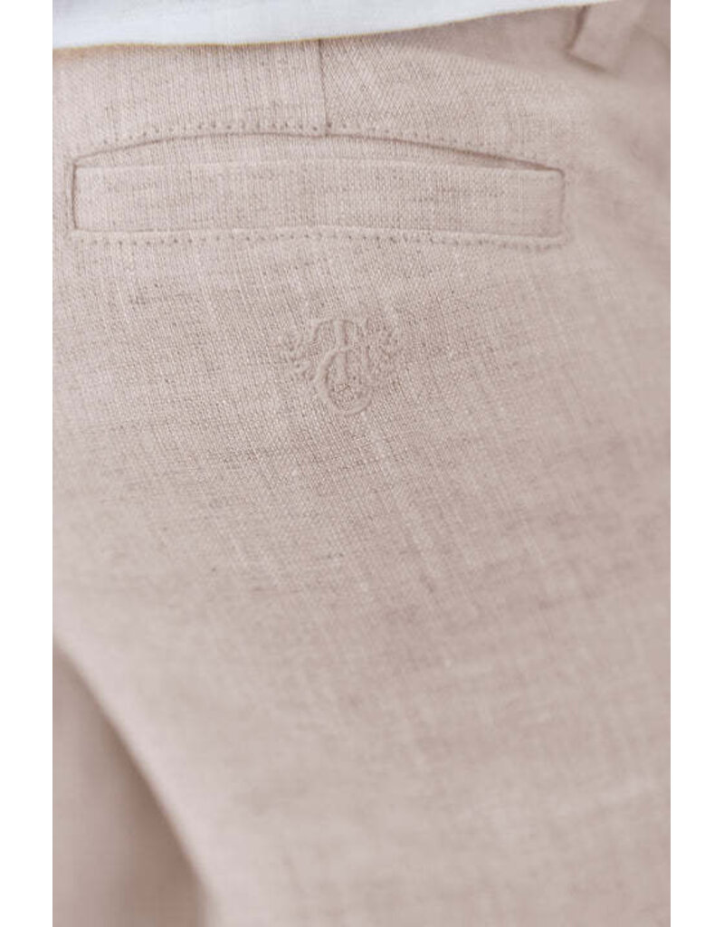 Tartine & Chocolat Tartine et Chocolat-Linnen broek- ceremonie-zandkleur