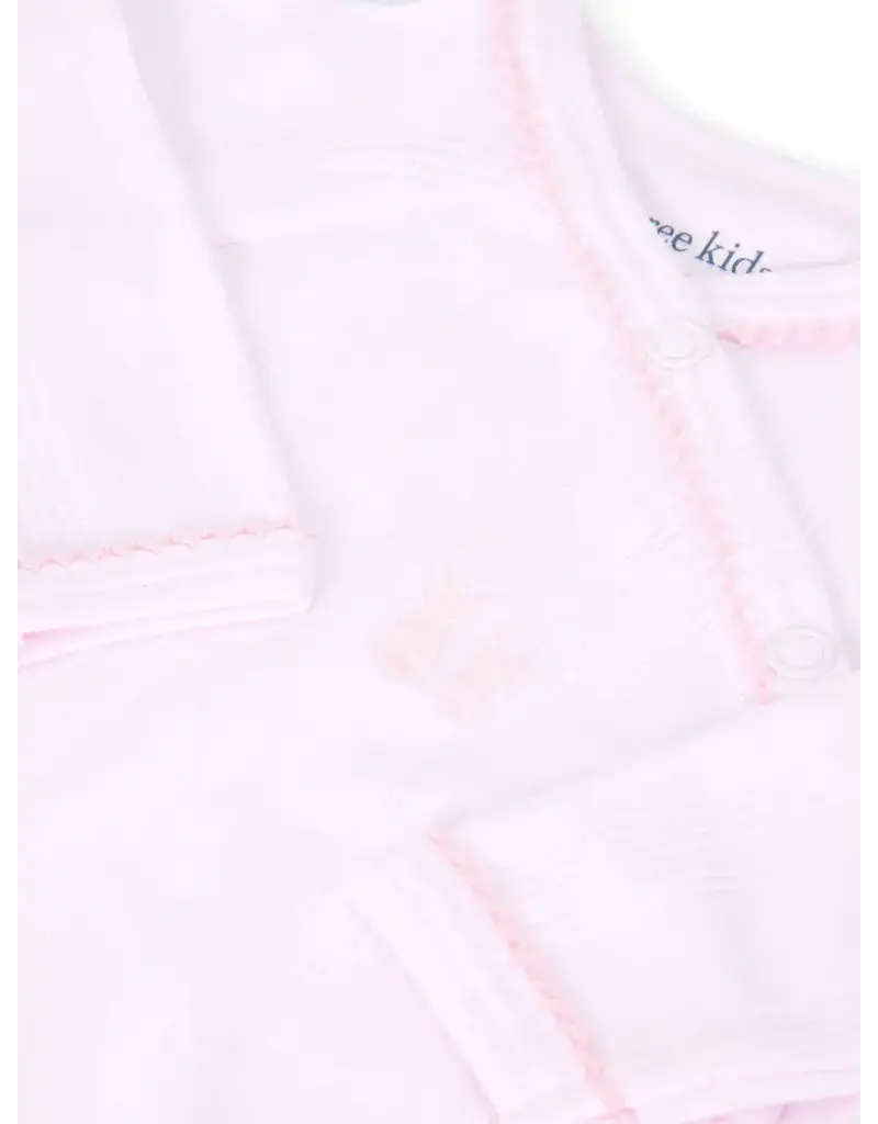 Poetree Kids Poetree - Kruippakje Teddy newborn babypakje rib -soft pink