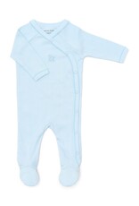 Poetree Kids Poetree - Kruippakje Teddy newborn babypakje rib -soft Blue