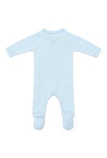 Poetree Kids Poetree - Kruippakje Teddy newborn babypakje rib -soft Blue