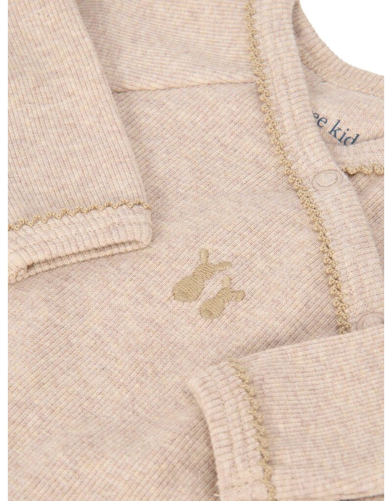 Poetree Kids Poetree - Kruippakje Teddy newborn babypakje rib -Camel