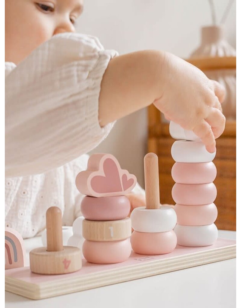 Label Label Label Label -  Stapeltoren (18-delig) - Pink